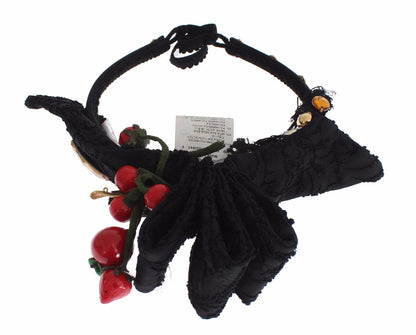 Diadema Tiara con Lazo de Cristal de Frutas del Bosque Dolce & Gabbana