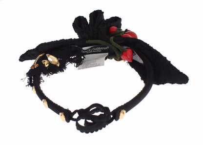 Diadema Tiara con Lazo de Cristal de Frutas del Bosque Dolce & Gabbana