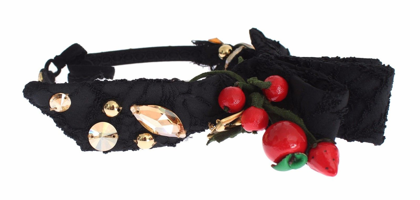 Diadema Tiara con Lazo de Cristal de Frutas del Bosque Dolce & Gabbana