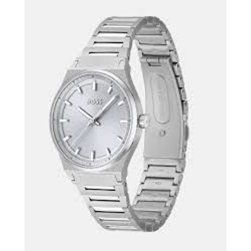 Reloj de vestir Hugo Boss de acero inoxidable plateado
