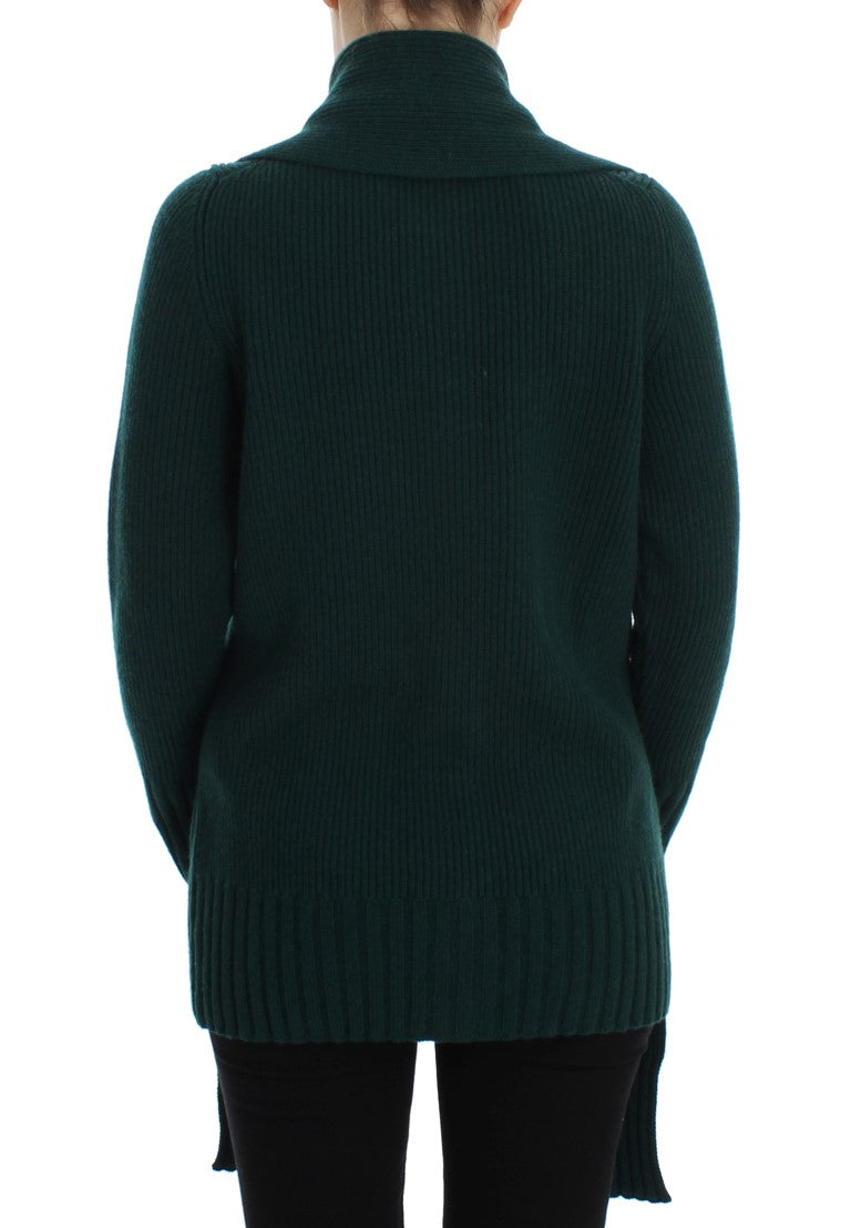 Cárdigan de cachemira de punto verde de Dolce & Gabbana