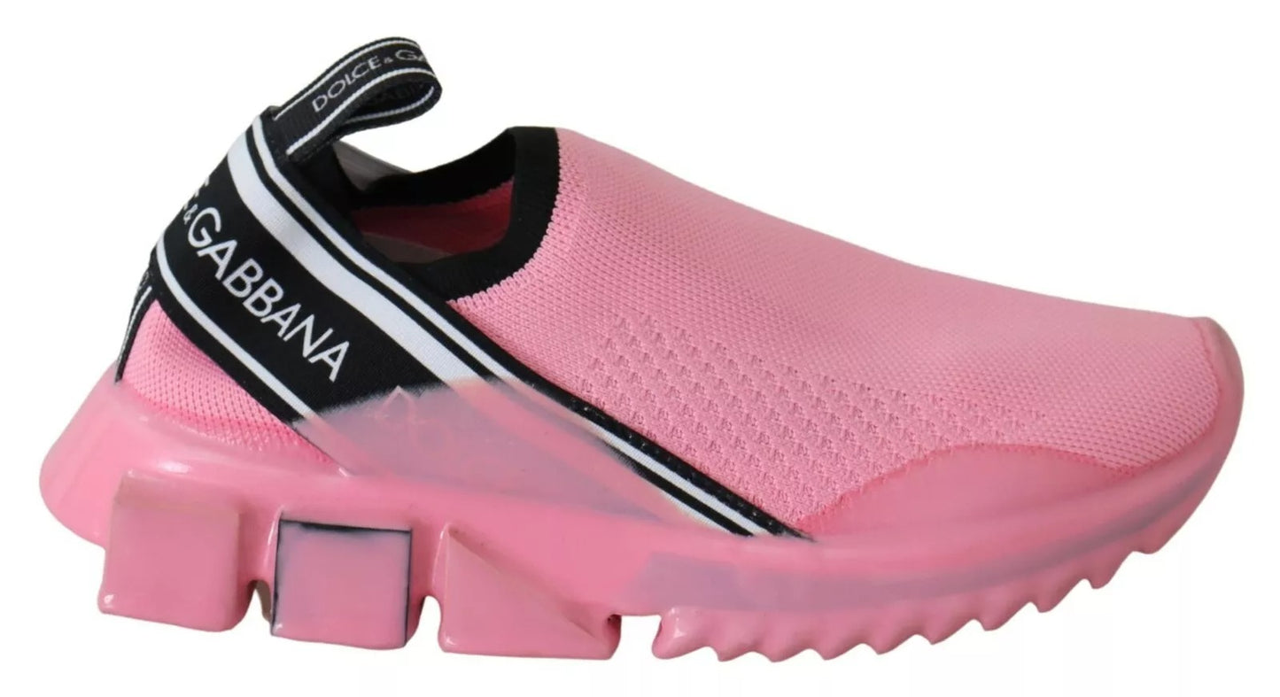 Zapatillas informales bajas Dolce & Gabbana Sorrento rosas sin cordones