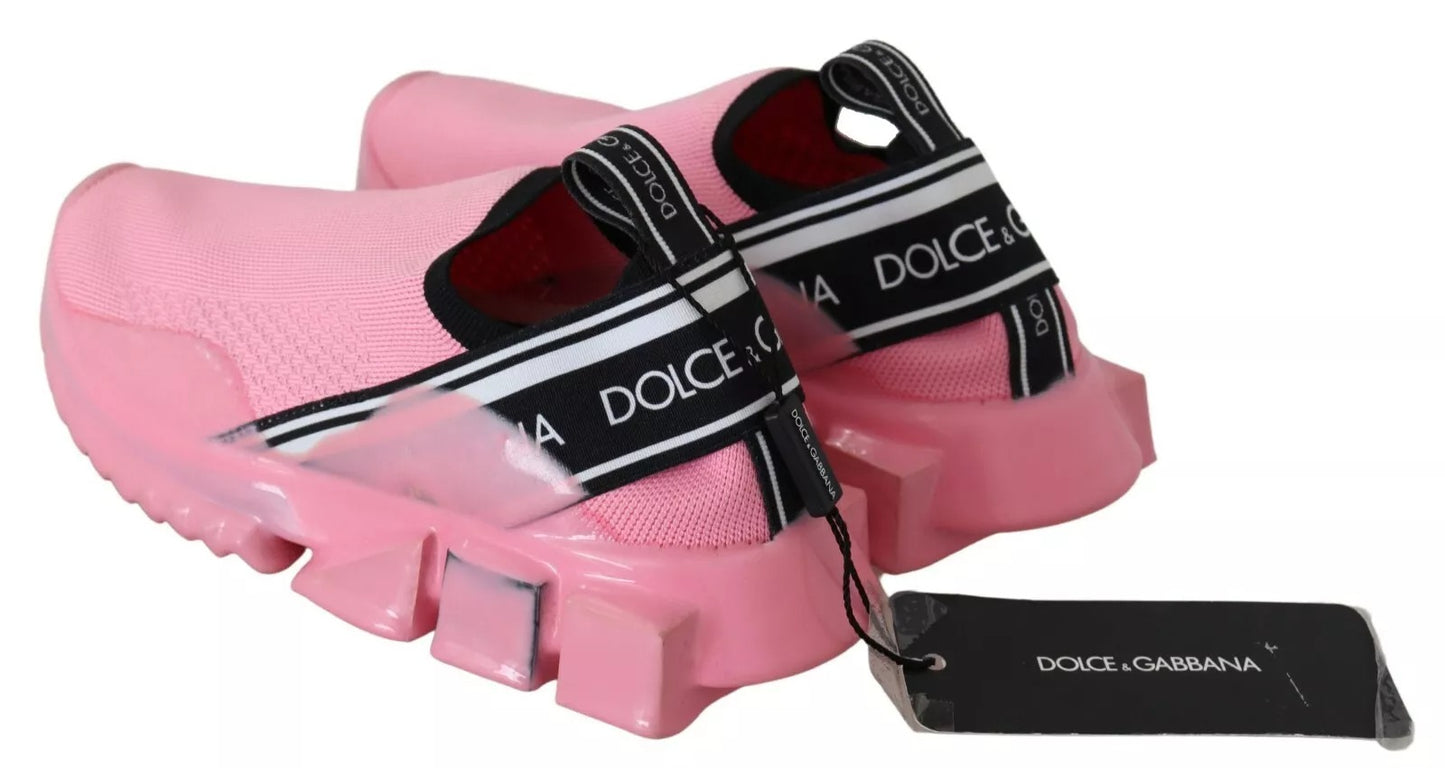 Zapatillas informales bajas Dolce & Gabbana Sorrento rosas sin cordones