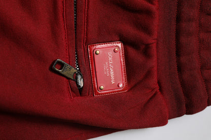 Dolce & Gabbana Algodón Burdeos Bermuda Hombre Pantalones Cortos de Chándal