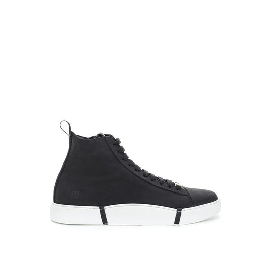 Zapatillas Altas Roberto Cavalli de Cuero de Ante Negro