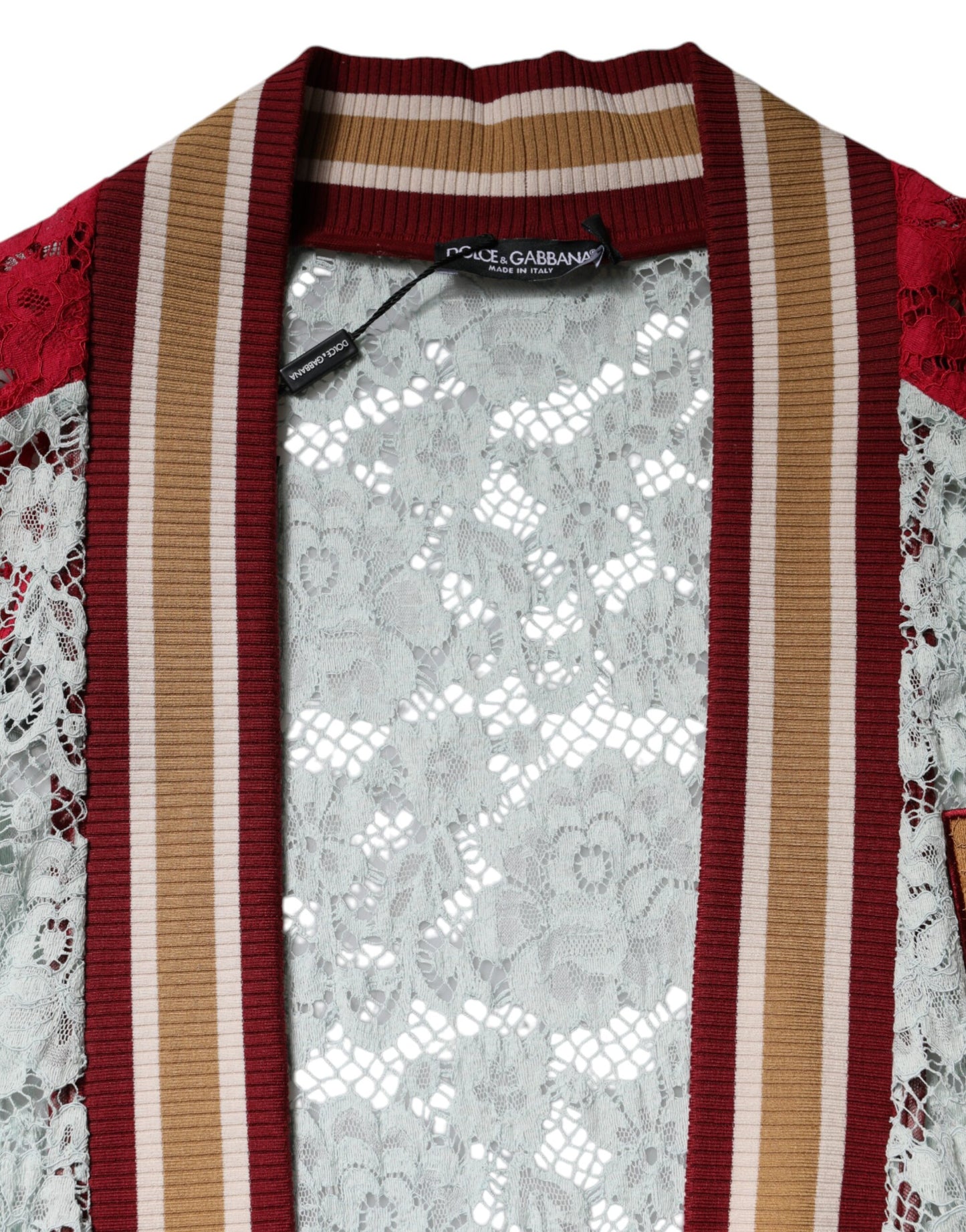 Cárdigan de encaje floral multicolor Dolce & Gabbana