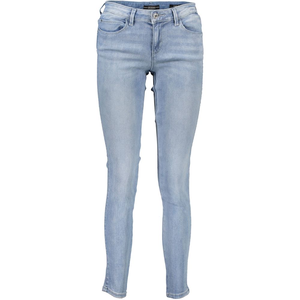 Guess Jeans Azzurro Jeans de algodón para mujer