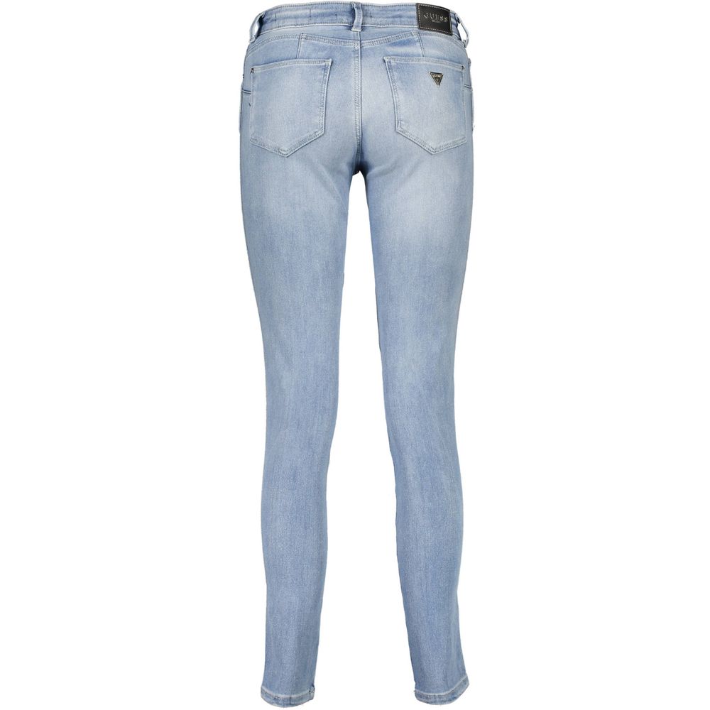 Guess Jeans Azzurro Jeans de algodón para mujer