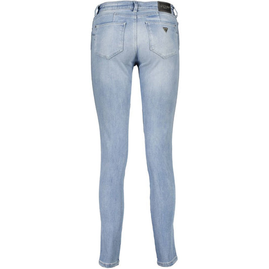 Guess Jeans Azzurro Jeans de algodón para mujer