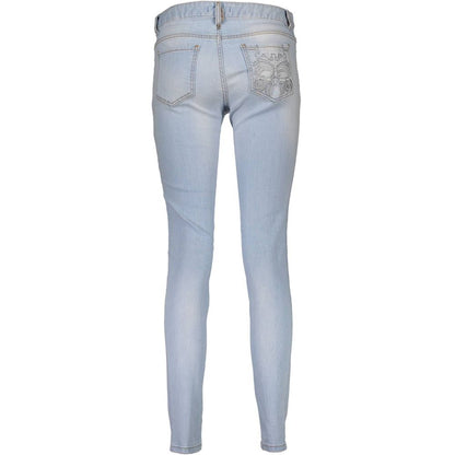 Jeans de mujer de algodón Just Cavalli Azzurro