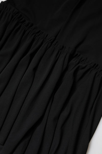Falda midi Dolce & Gabbana negra de corte sirena y talle alto