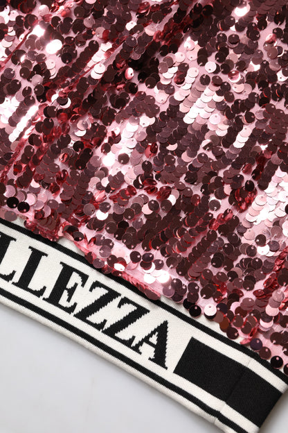 Sudadera Rosa Dolce & Gabbana DG Queen con Lentejuelas