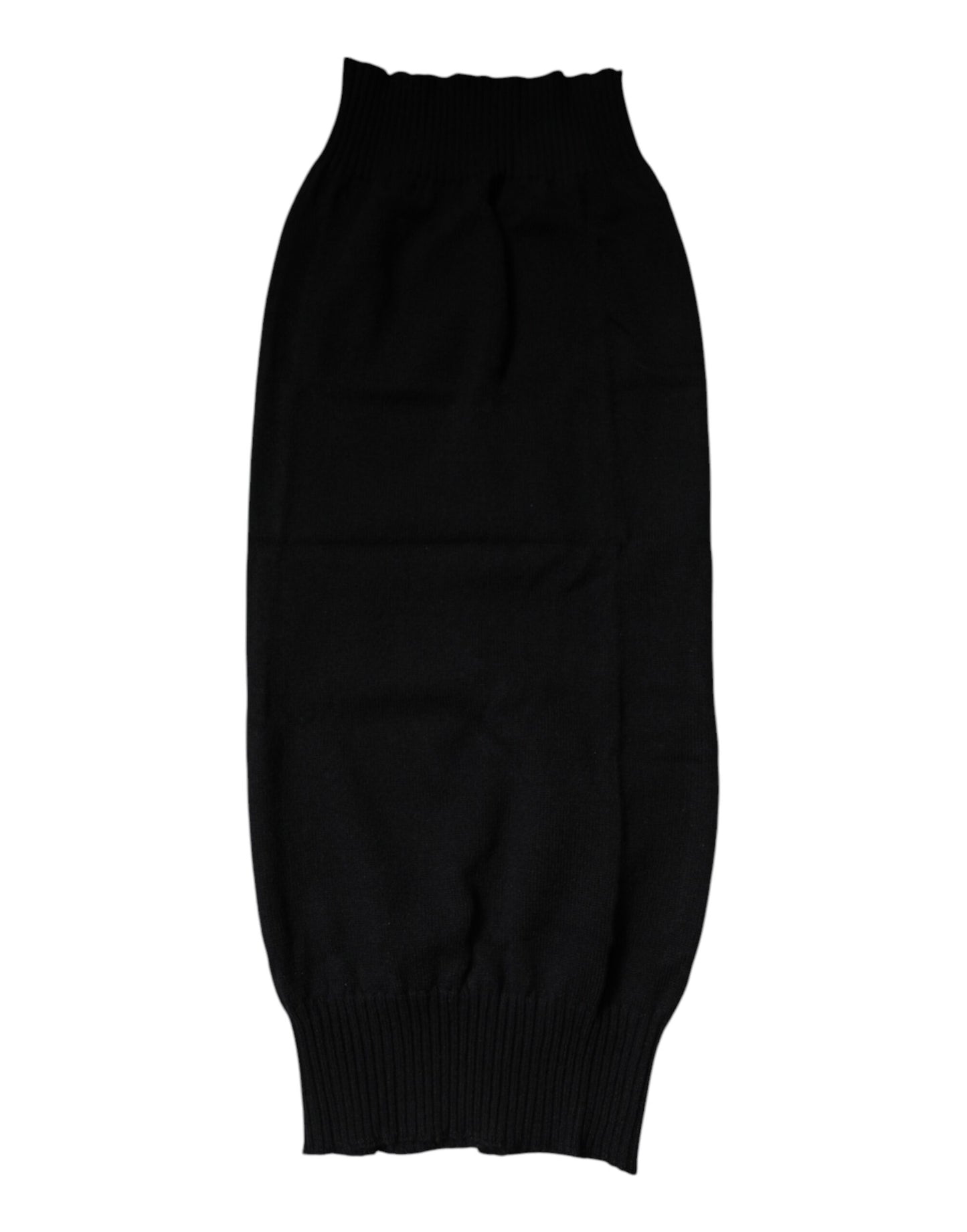 Foulard de cuello de cachemir negro tejido de Dolce & Gabbana