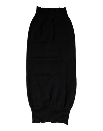 Foulard de cuello de cachemir negro tejido de Dolce & Gabbana