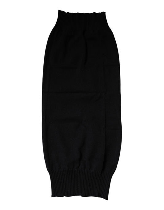 Foulard de cuello de cachemir negro tejido de Dolce & Gabbana