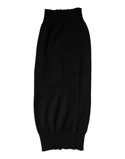 Foulard de cuello de cachemir negro tejido de Dolce & Gabbana