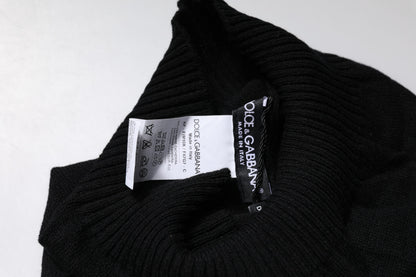 Foulard de cuello de cachemir negro tejido de Dolce & Gabbana