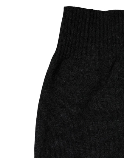 Foulard de cuello de cachemir negro tejido de Dolce & Gabbana