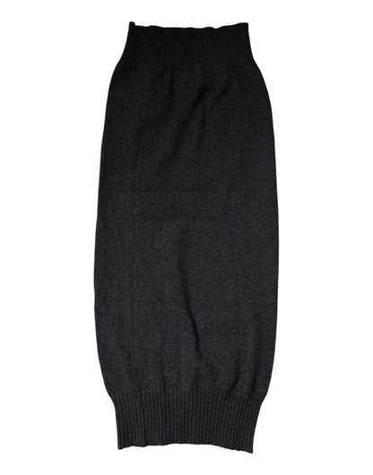 Foulard de cuello de cachemir negro tejido de Dolce & Gabbana