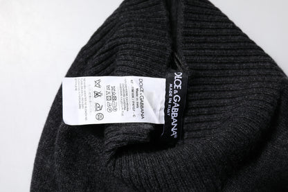 Foulard de cuello de cachemir negro tejido de Dolce & Gabbana