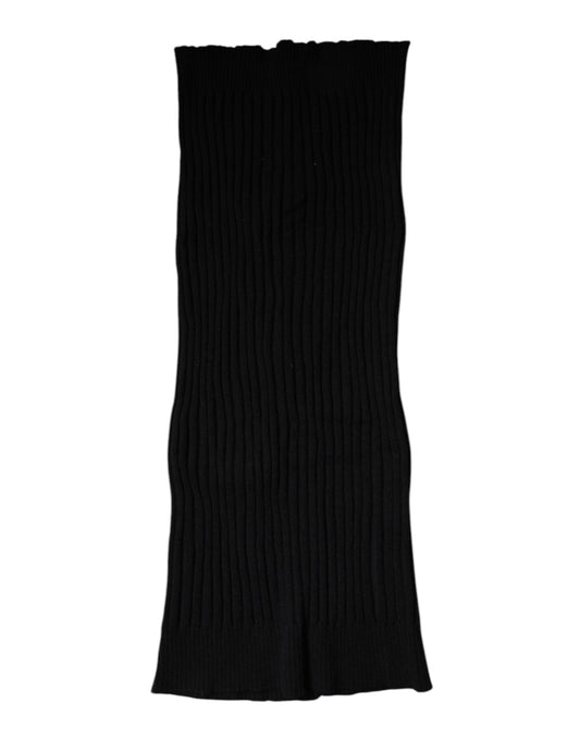 Foulard de cuello de cachemir negro tejido de Dolce & Gabbana