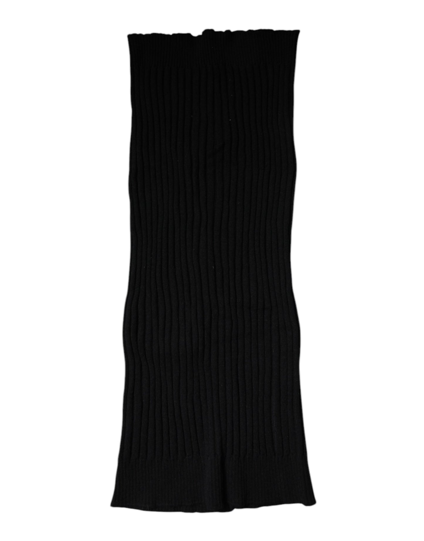 Foulard de cuello de cachemir negro tejido de Dolce & Gabbana