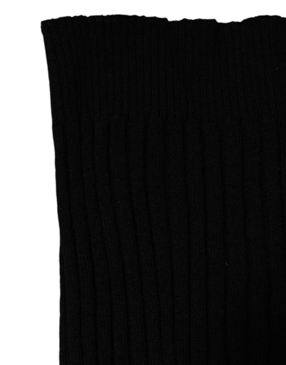 Foulard de cuello de cachemir negro tejido de Dolce & Gabbana