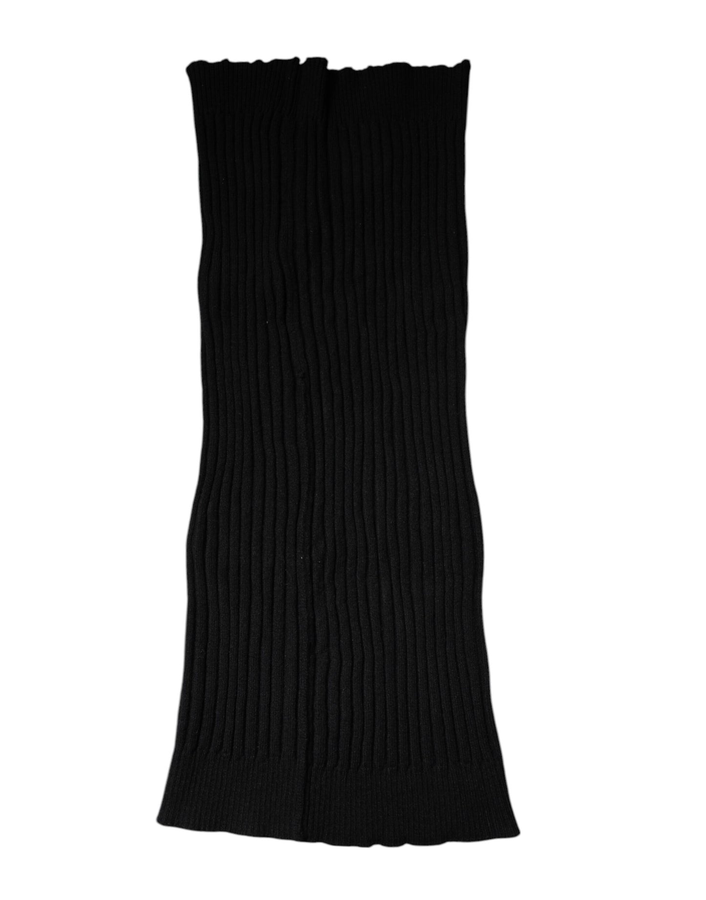 Foulard de cuello de cachemir negro tejido de Dolce & Gabbana