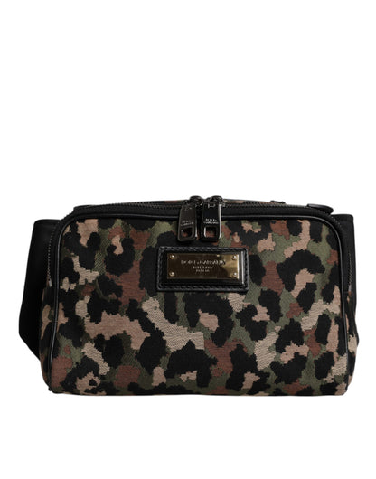 Dolce & Gabbana Bolso Riñonera de Cintura con Logo DG Leopard Multicolor