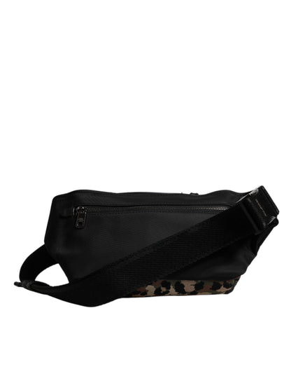 Dolce & Gabbana Bolso Riñonera de Cintura con Logo DG Leopard Multicolor