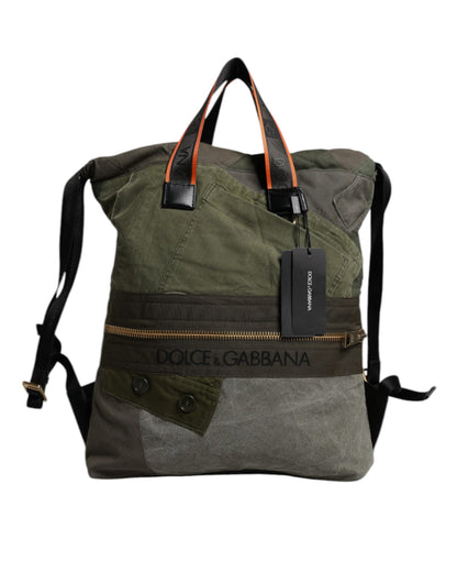 Mochila Dolce & Gabbana de retales en verde militar