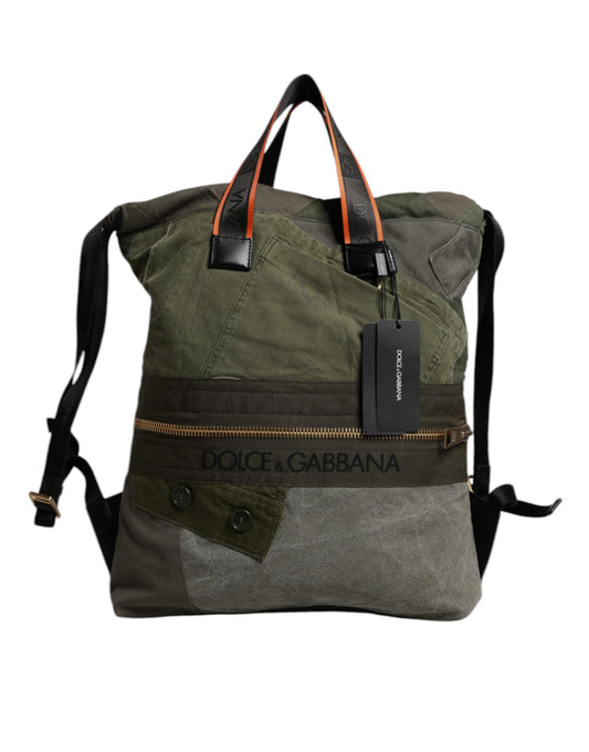 Mochila Dolce & Gabbana de retales en verde militar