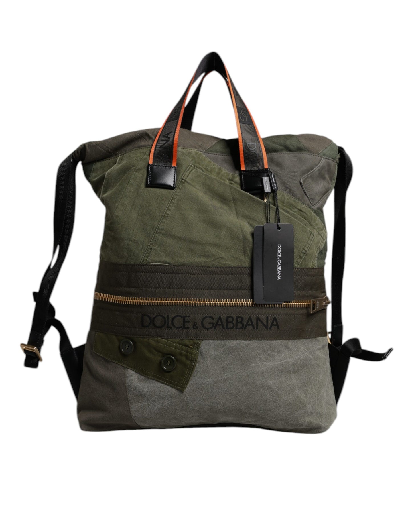 Mochila Dolce & Gabbana de retales en verde militar