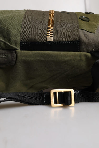 Mochila Dolce & Gabbana de retales en verde militar
