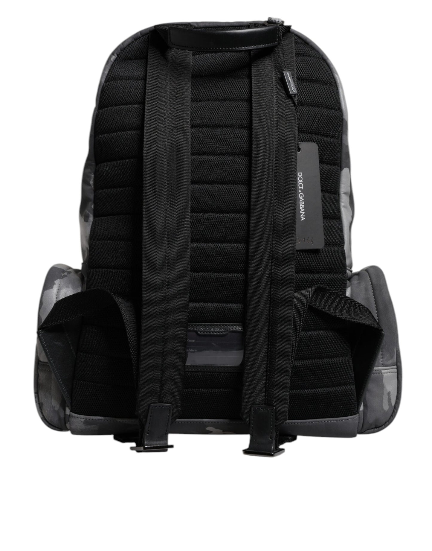 Mochila Dolce & Gabbana de Algodón Gris con Placa del Logotipo Camuflaje