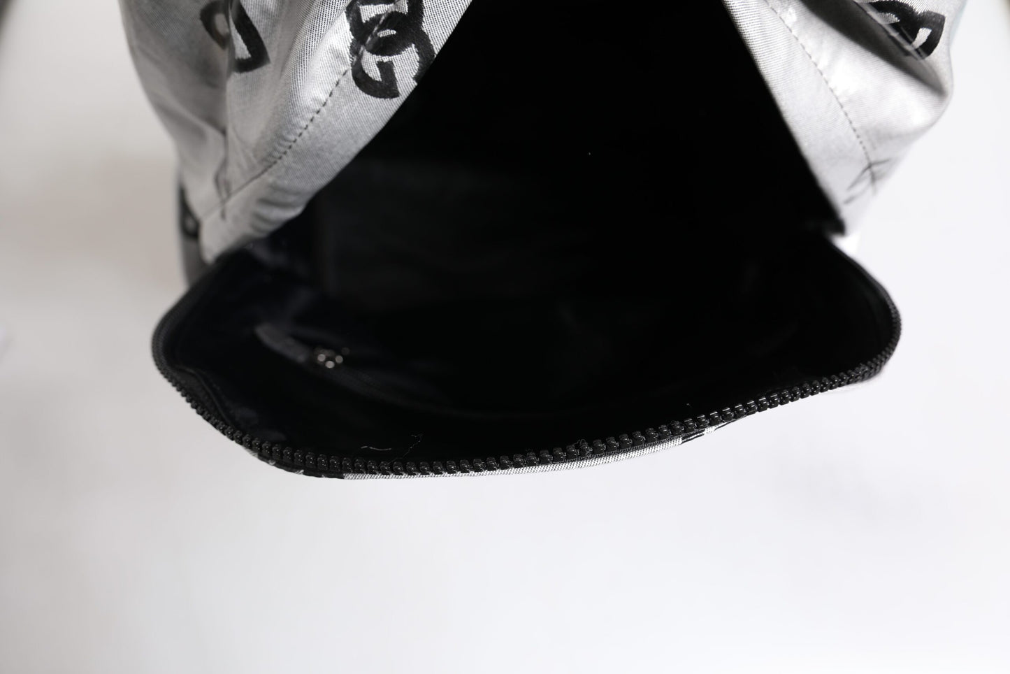 Mochila Dolce & Gabbana de poliéster gris y negro con placa de logotipo DG