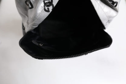 Mochila Dolce & Gabbana de poliéster gris y negro con placa de logotipo DG