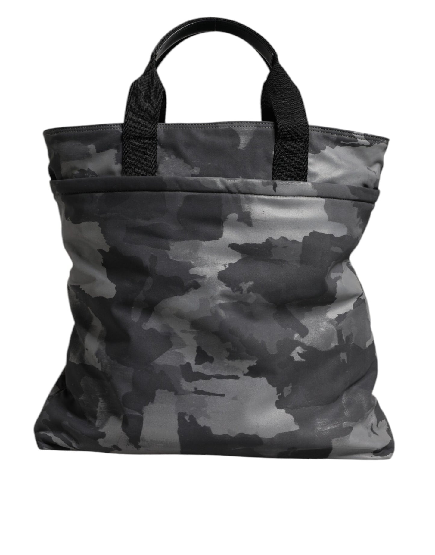 Bolso Dolce & Gabbana con correa para el hombro, placa con logo y camuflaje negro