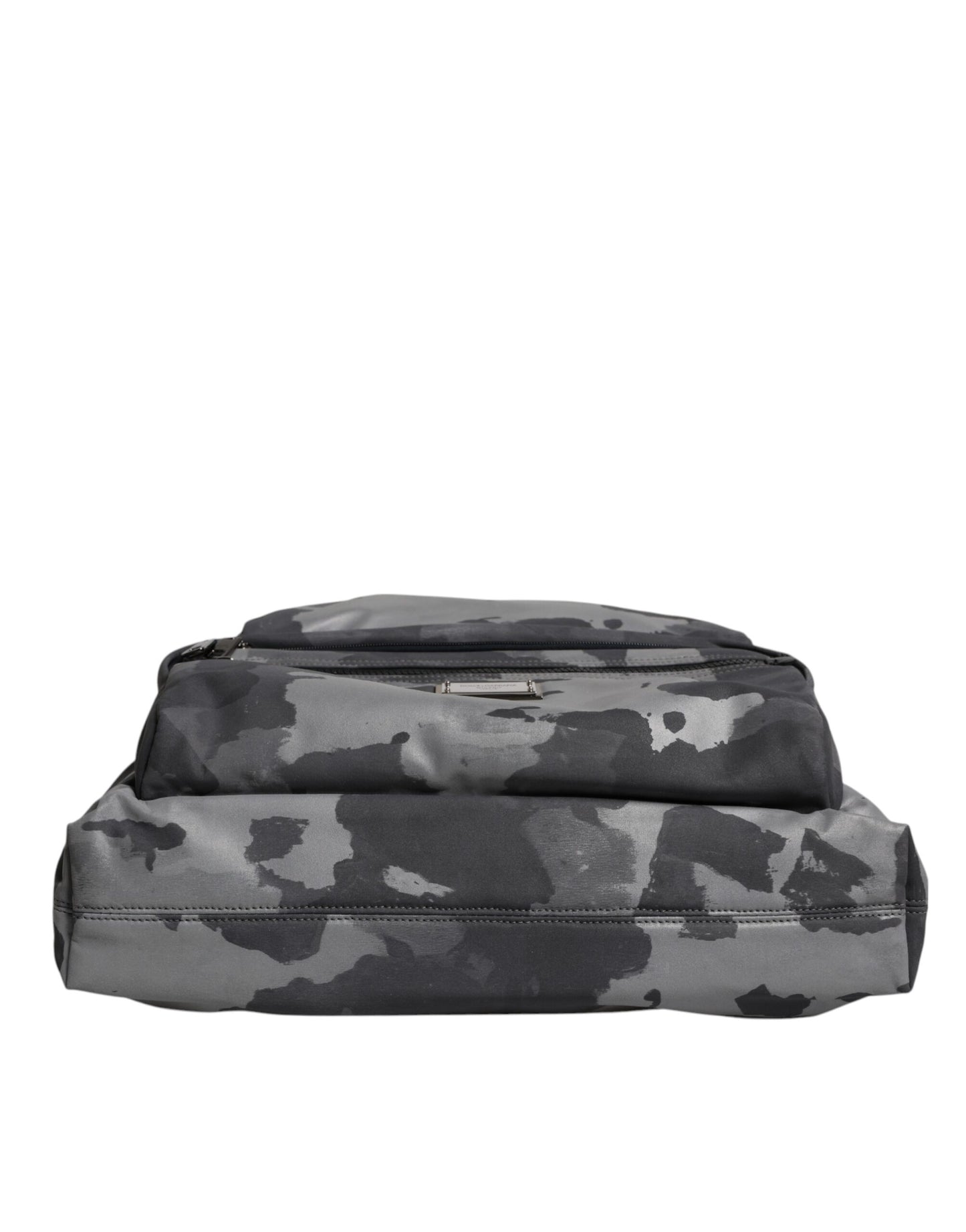 Bolso Dolce & Gabbana con correa para el hombro, placa con logo y camuflaje negro