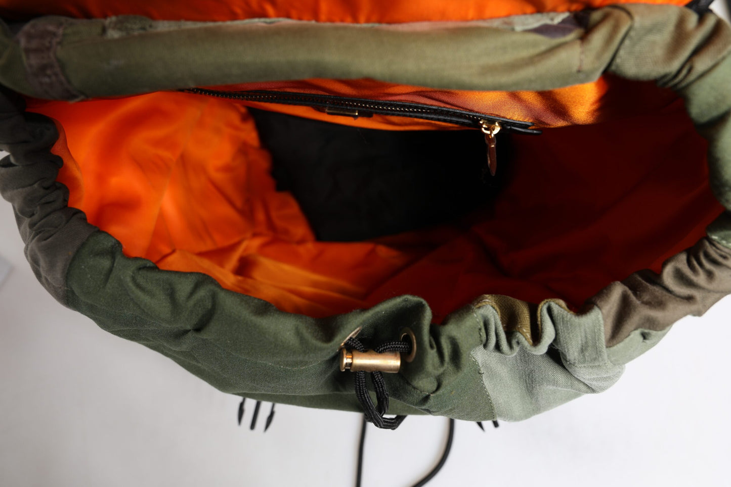Mochila de viaje de patchwork en verde militar Dolce & Gabbana
