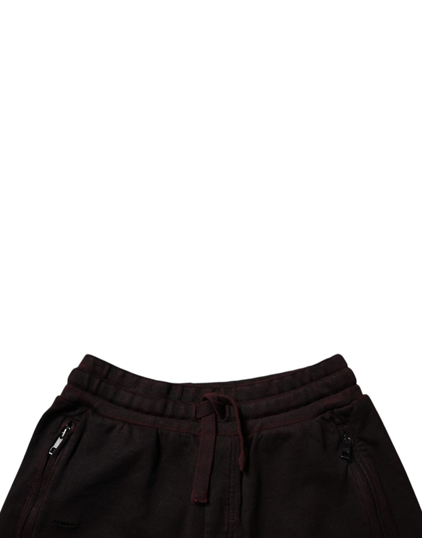 Dolce & Gabbana Pantalones cortos deportivos de algodón granate para hombre Bermudas