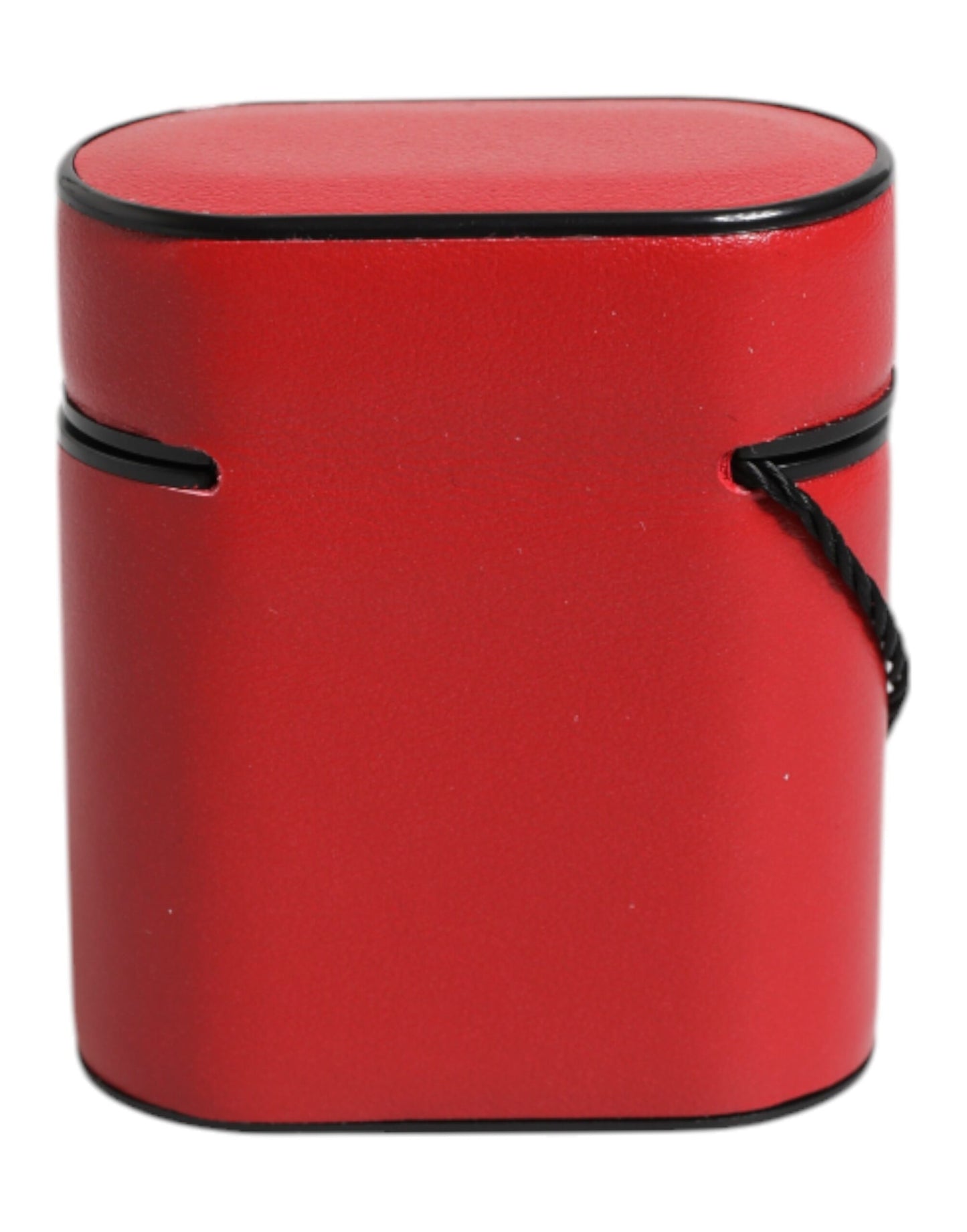 Funda para AirPods Dolce & Gabbana de piel de becerro roja con estampado del logotipo