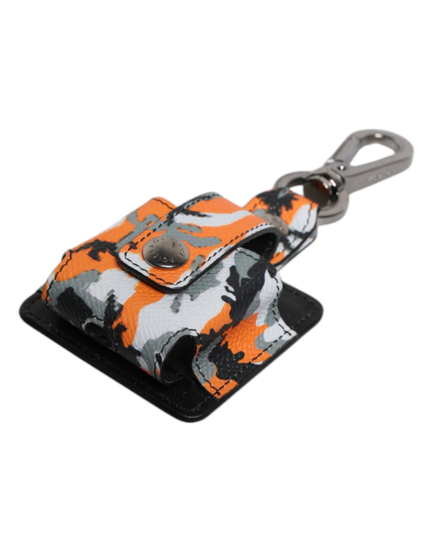 Estuche de piel con diseño de camuflaje multicolor para Airpods de Dolce & Gabbana