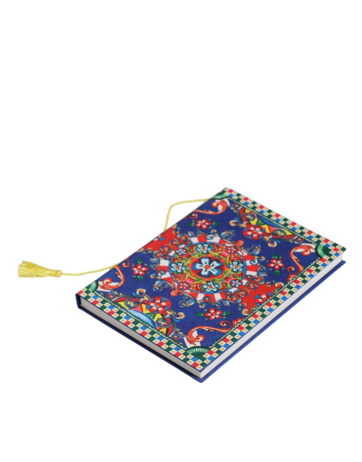 Cuaderno de poliéster multicolor con estampado Carretto Siciliano de Dolce & Gabbana