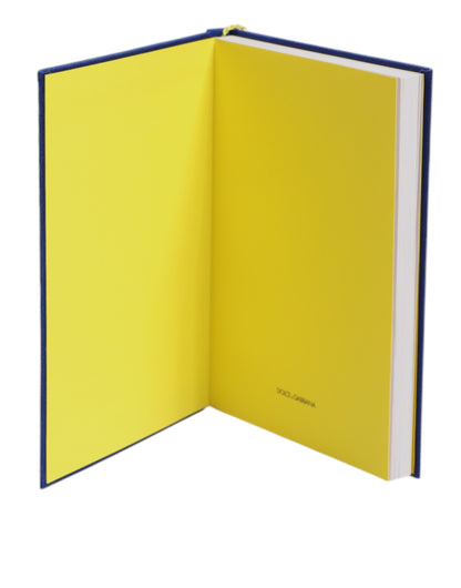 Cuaderno de poliéster multicolor con estampado Carretto Siciliano de Dolce & Gabbana