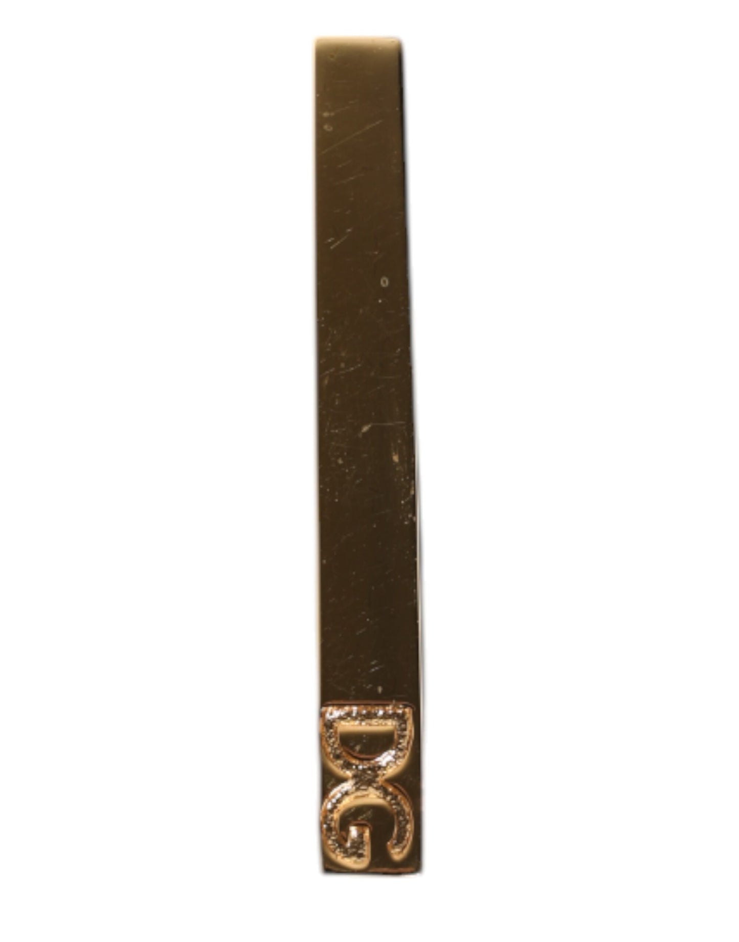 Barra de pasador de corbata con logo de latón dorado de Dolce & Gabbana
