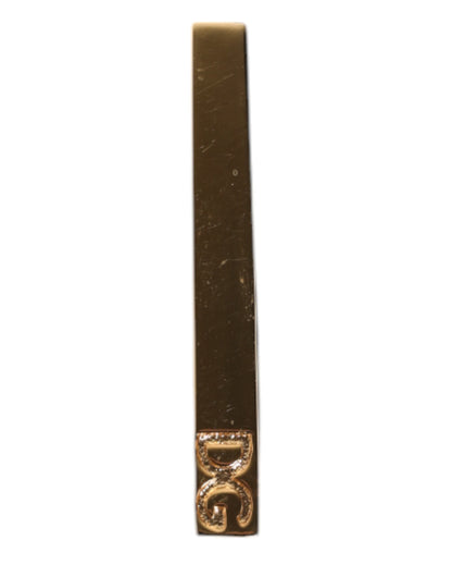 Barra de pasador de corbata con logo de latón dorado de Dolce & Gabbana