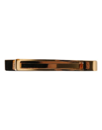 Barra de pasador de corbata con logo de latón dorado de Dolce & Gabbana