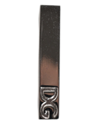 Pinza de corbata Dolce & Gabbana en latón tono plateado con logo