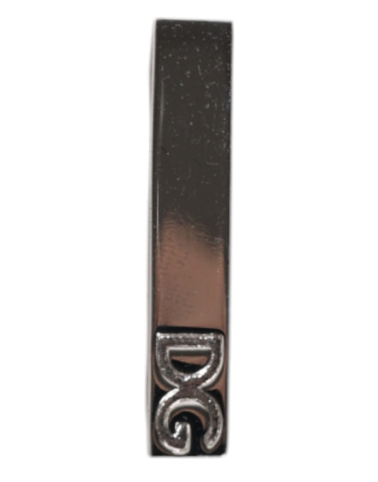 Pinza de corbata Dolce & Gabbana en latón tono plateado con logo